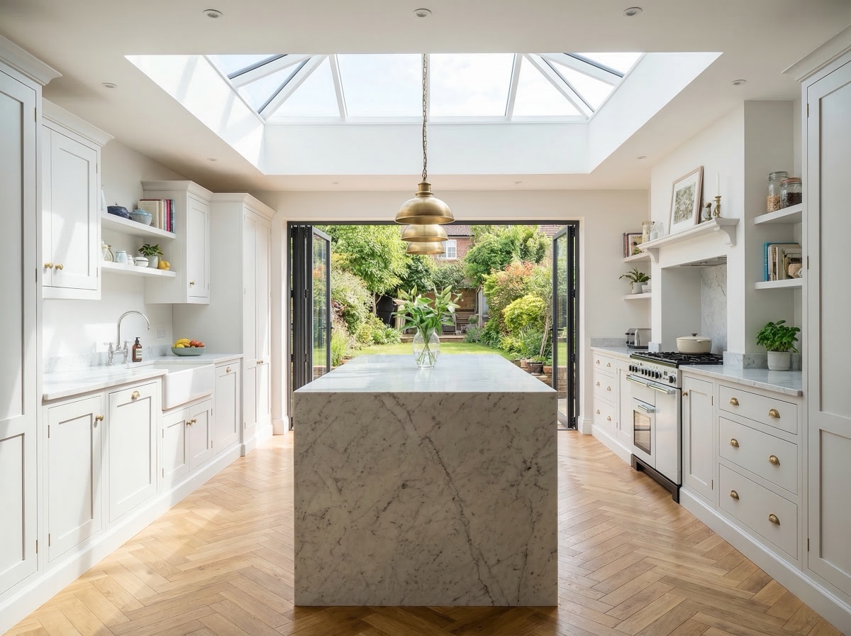 Completed house extension in Wheathampstead area