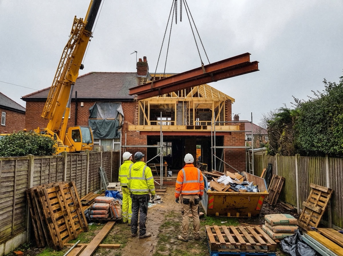 Completed house extension in Barking area