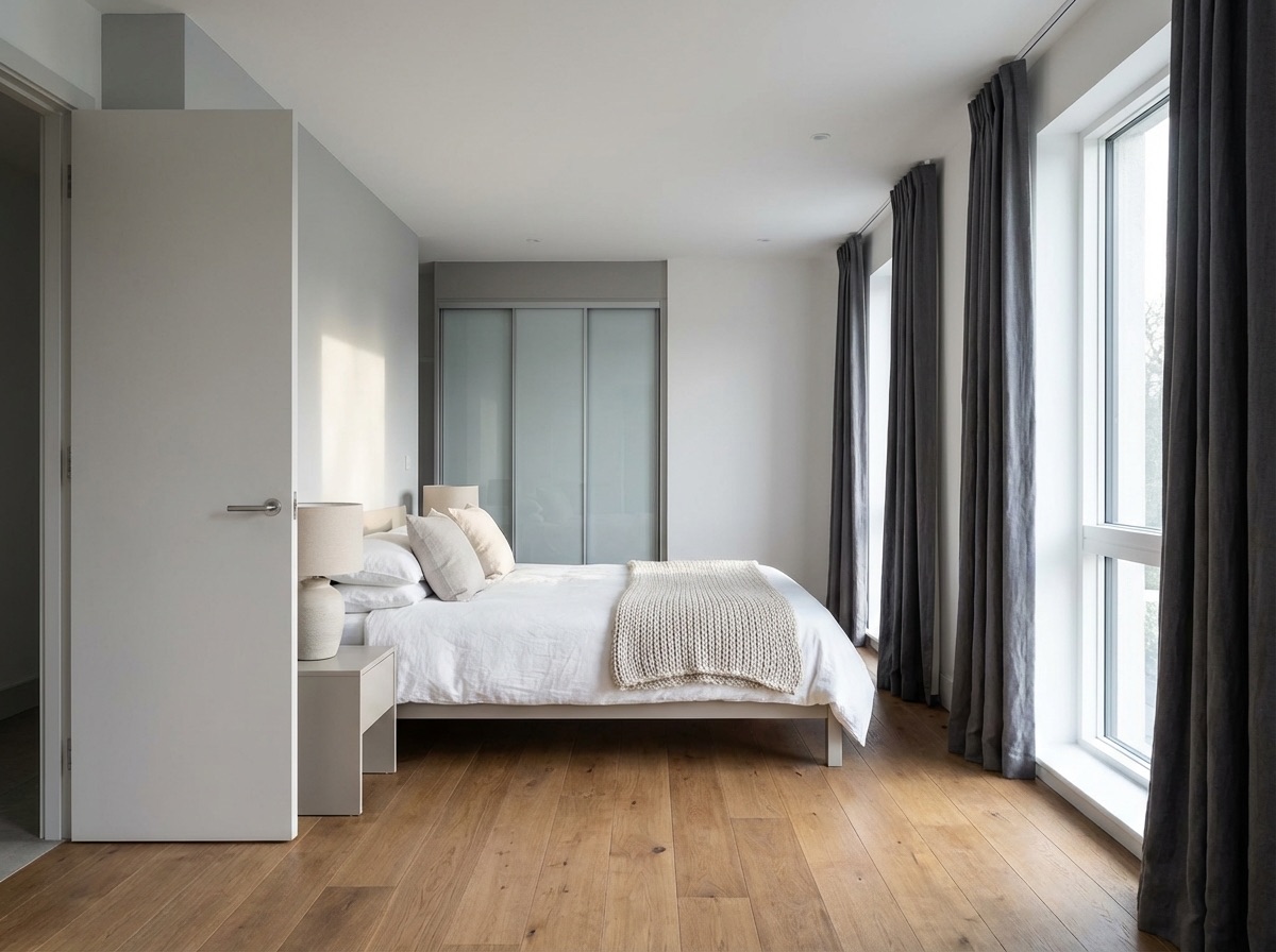 New master bedroom with en-suite entrance visible